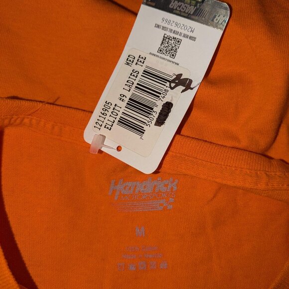 Chase Elliott Hooters NASCAR Orange Women's T-shirt - Picture 3 of 3